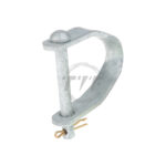 Insulated Secondary Galvanized, ASTM A-153 Clevis Bracket for Spool Insulator SPOOL INSULATOR DEADEND CLEVIS, SWINGING STYLE