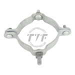 Pole Band for Secondary Rack, Double Mounting, Pole Dia 4-3/8" - 5" Pole Band for Secondary Rack, Double Mounting