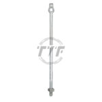 Expanding or Cross-Plate Anchor Rod with Single Eye, 0.5 in x 5 ft