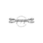 Ductile Iron, Oval-Eye, Hot Line Link, 3.332 lb