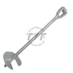 Galvanized Helical Anchor with Three Eyes, 66 in length