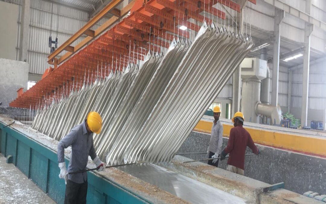 What is Hot Dip Galvanized in Line Construction?