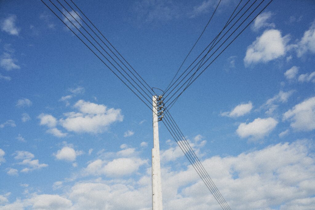 power line in Califonia