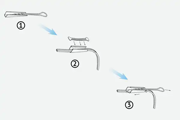 Drop wire clamp step-by-step installation diagram