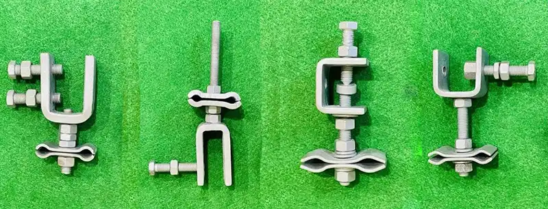 Common types of downlead clamp for OPGW or ADSS