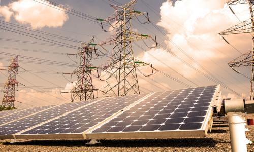 Renewable energy supports the main electric grid