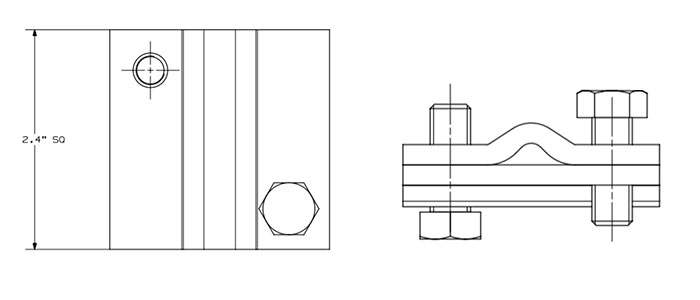 Components of crossover clamps