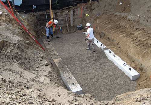 Deadman ground anchors