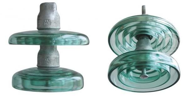 Glass pin insulators