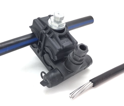 Insulated-piercing hotline tap clamps