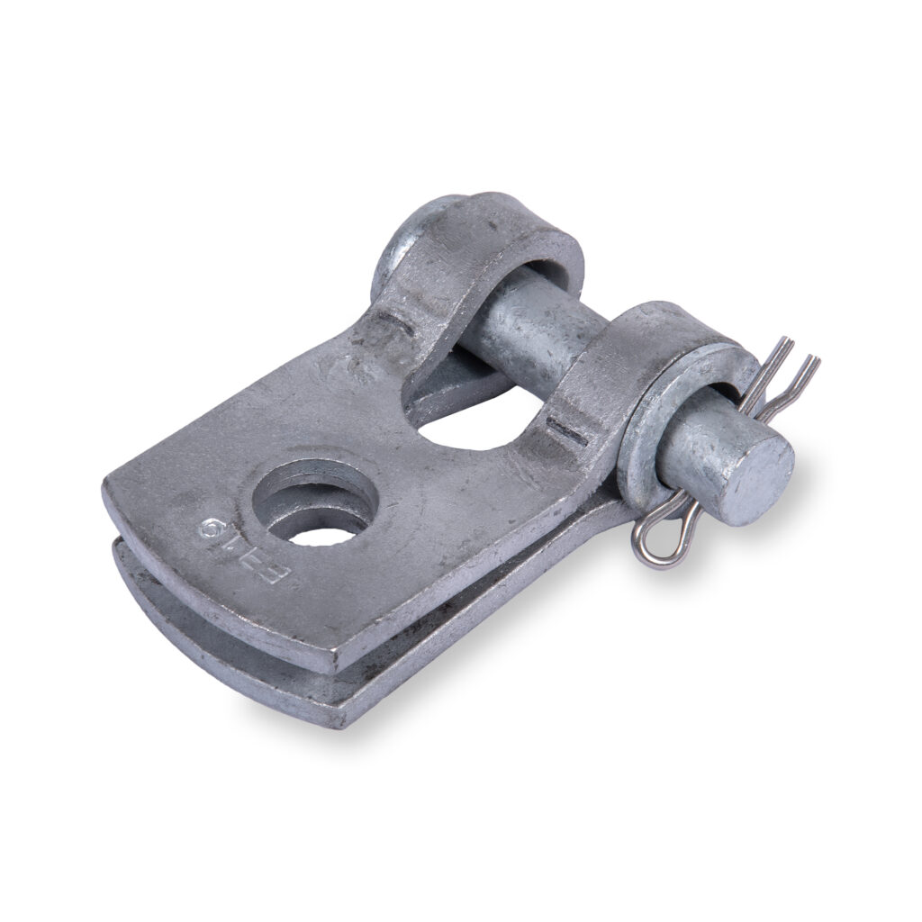 Offset clevis for extra clearance