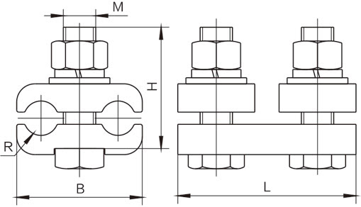 Parallel groove clamp components ensuring secure connections