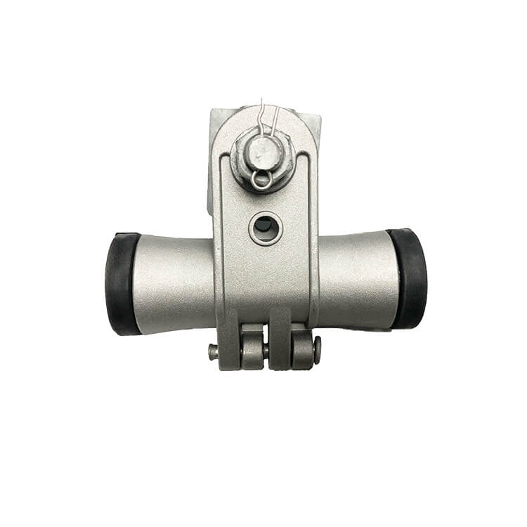 Suspension clamps distributing loads from cables