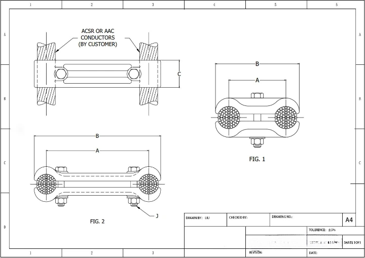 Components and features of the cable spacers