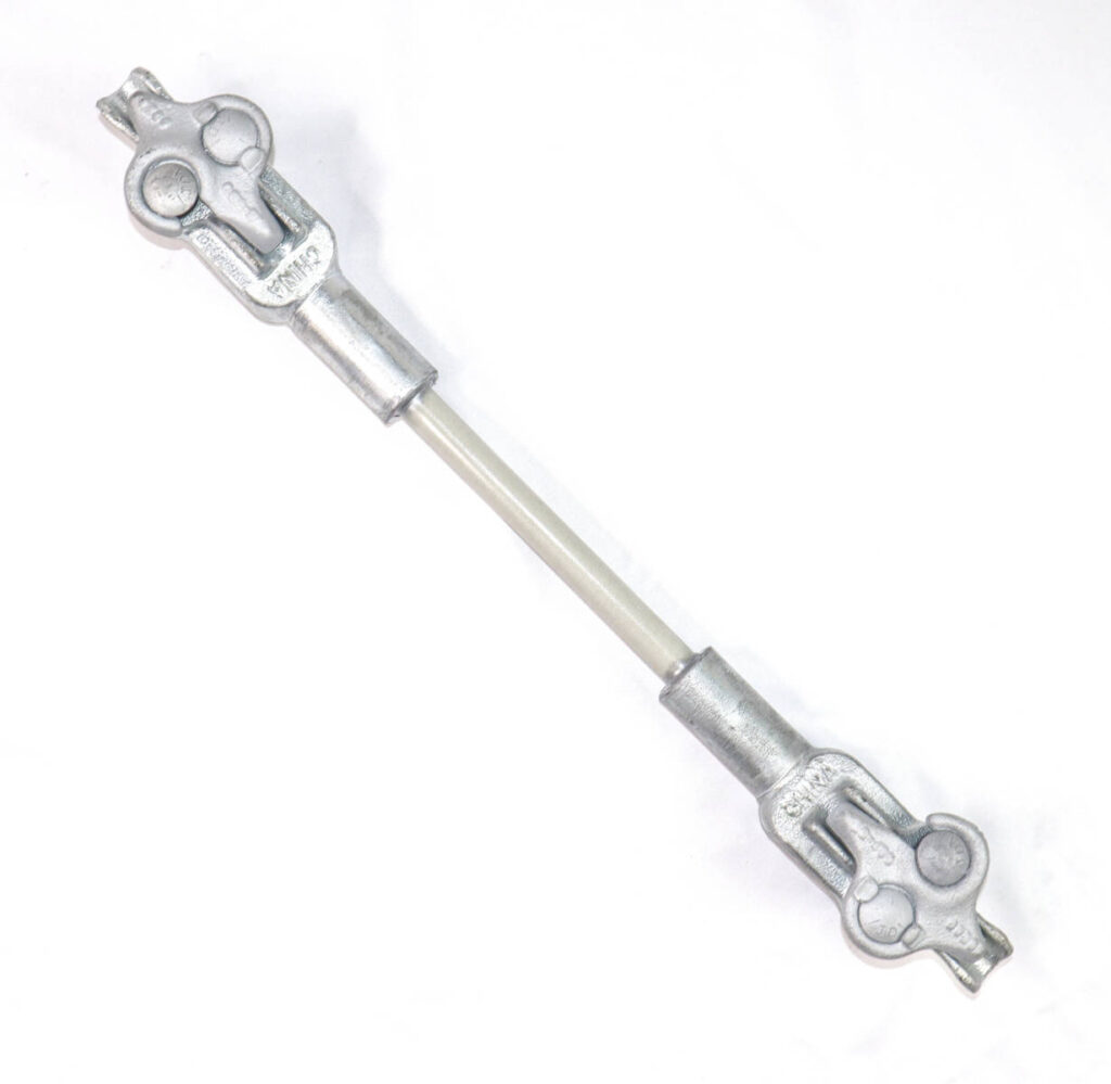 Pole-mounted fiberglass secondary connectors