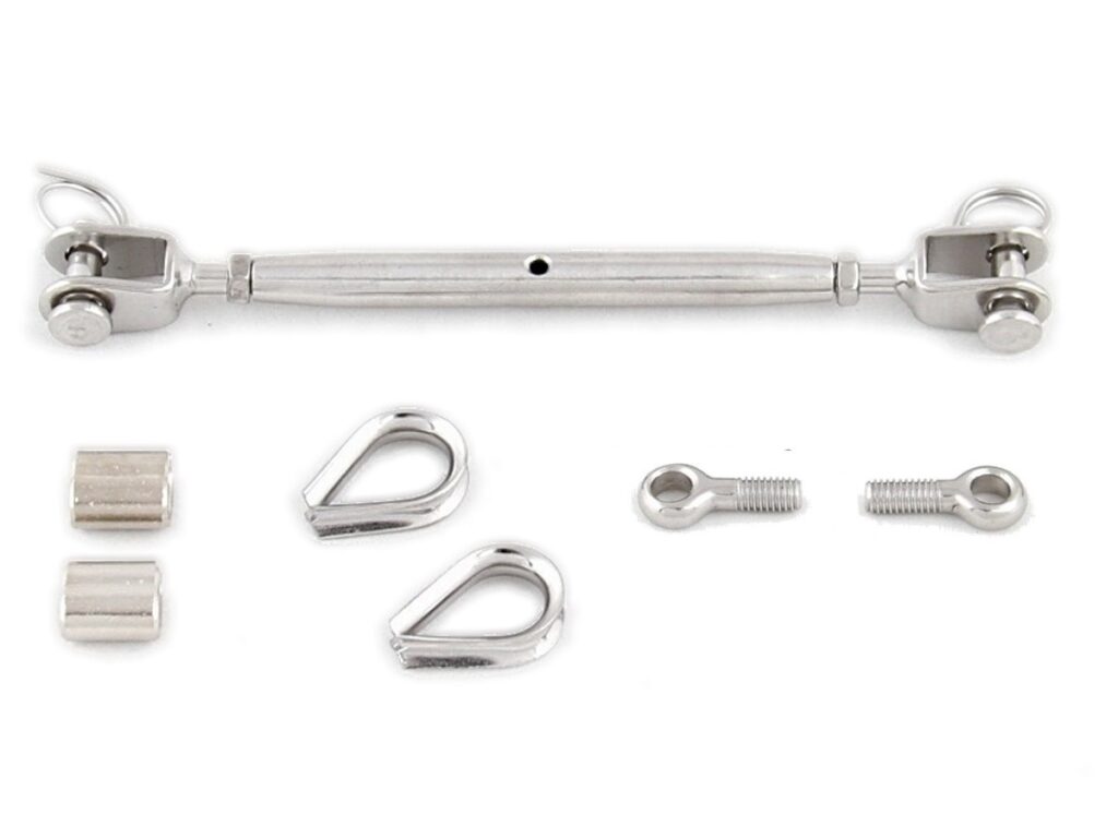 Components of the thimble eye bolts