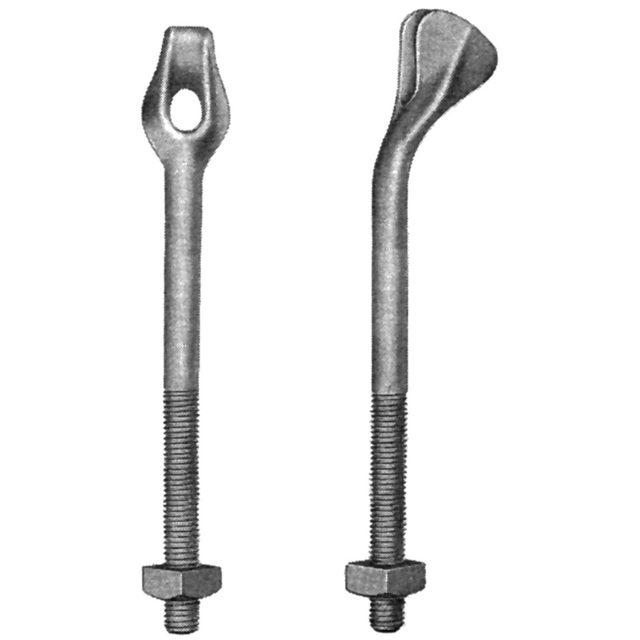 Collared thimble eye bolts