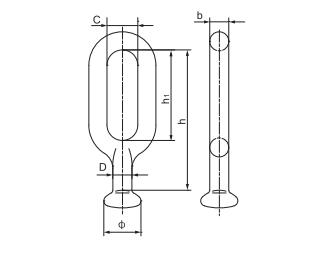 Components of the oval-eye ball eye