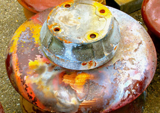 Failure modes of the insulators 