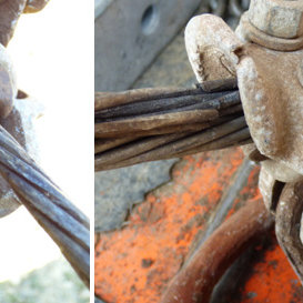 Damaged suspension clamps