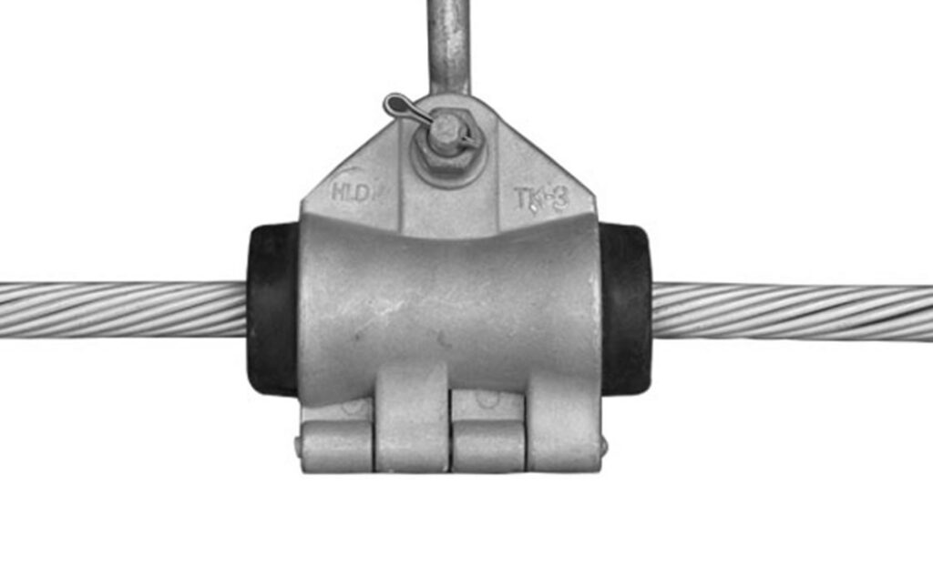 Trunnion suspension clamps for ADSS cables
