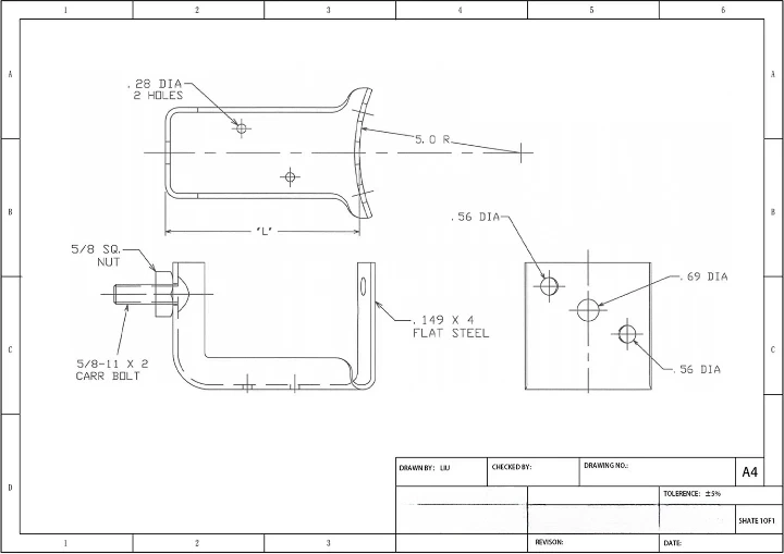 Components of the bracket extension