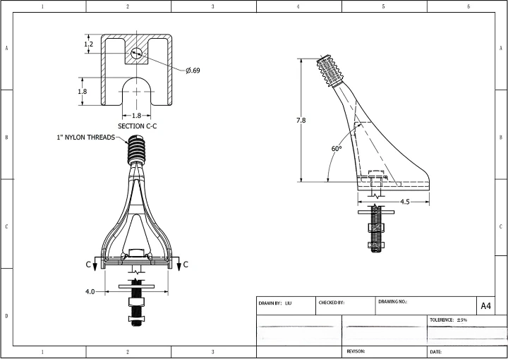 Angled crossarm insulator pin materials