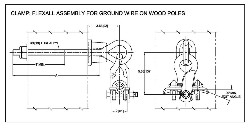 Materials for ground wire suspension clamps