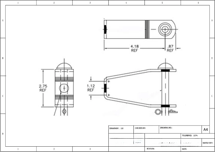 Materials and coatings for steel insulated secondary clevis